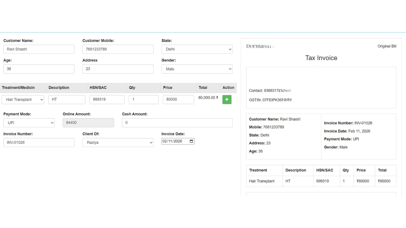 Billing Automation Dashboard